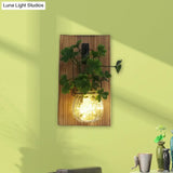 Rustic Glass Shade String Lights For Tea Shops - Perfect Flower And Plant Accents