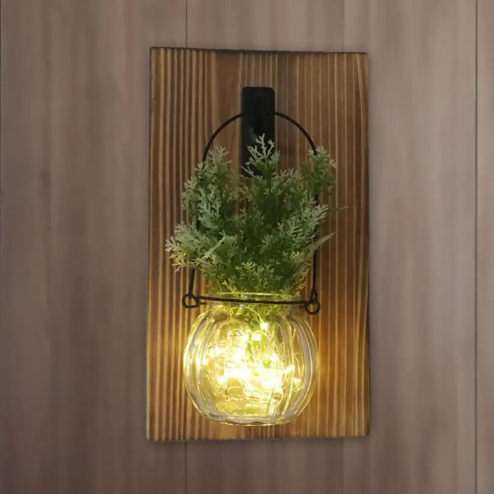 Rustic Glass Shade String Lights For Tea Shops - Perfect Flower And Plant Accents White / B