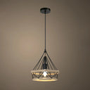 Rustic Hemp Rope Pendant Light Fixture In Brown - Vintage Wrapped Hanging Lamp With 1 Bulb / A