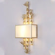 Rustic Metal Rectangle Sconce - 1 Light Wall Mounted Lamp For Living Room Black/White White