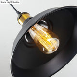 Rustic Pot-Lid Pendant Light With Venting Hole – Ideal For Bars