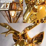 Rustic Silver/Gold Diamond Indoor Sconce Light With Deer Backplate - 1 Resin Wall Lamp Fixture