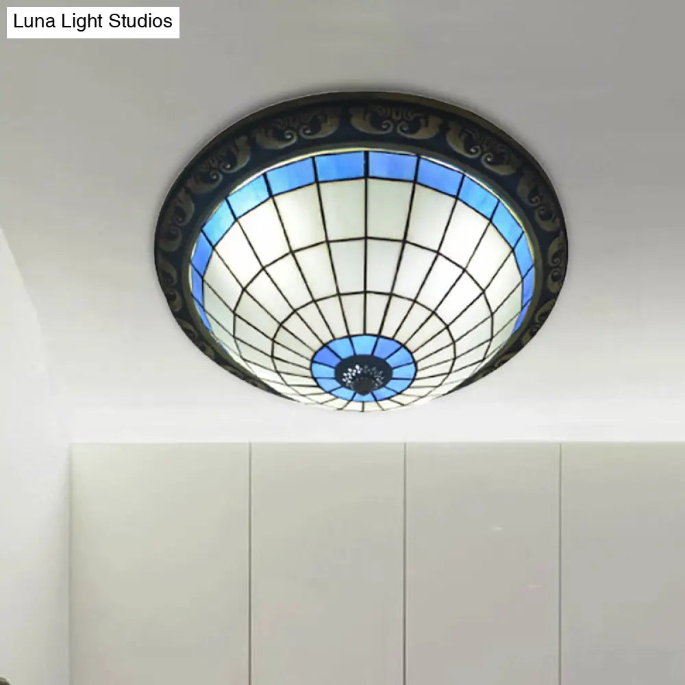Rustic Stained Glass Sunflower Ceiling Light In Multicolor Options For Dining Room Tiffany Décor