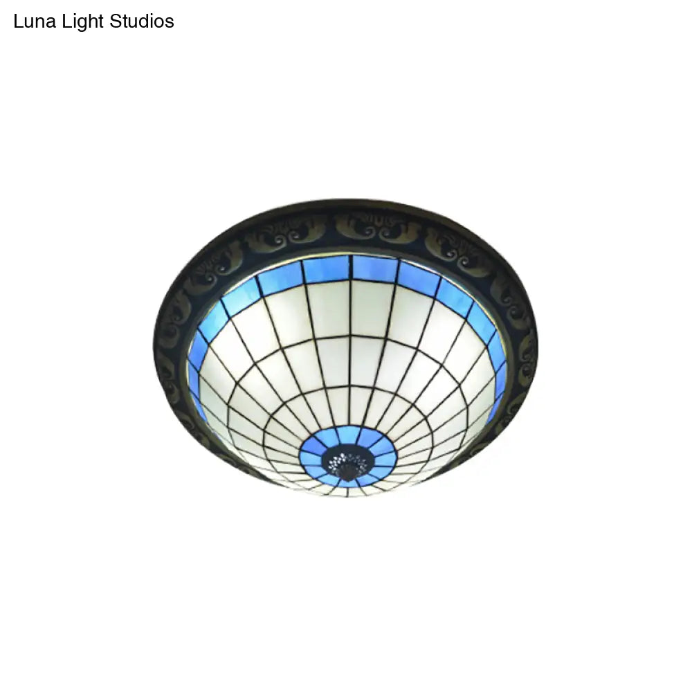 Rustic Stained Glass Sunflower Ceiling Light In Multicolor Options For Dining Room Tiffany Décor