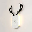 Rustic Wood Antler Animal Led Wall Lamp For Hallway Or Foyer White / Warm