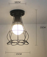 Scarlett Vintage Industrial Iron Cage Led Ceiling Lights 23 Ceiling