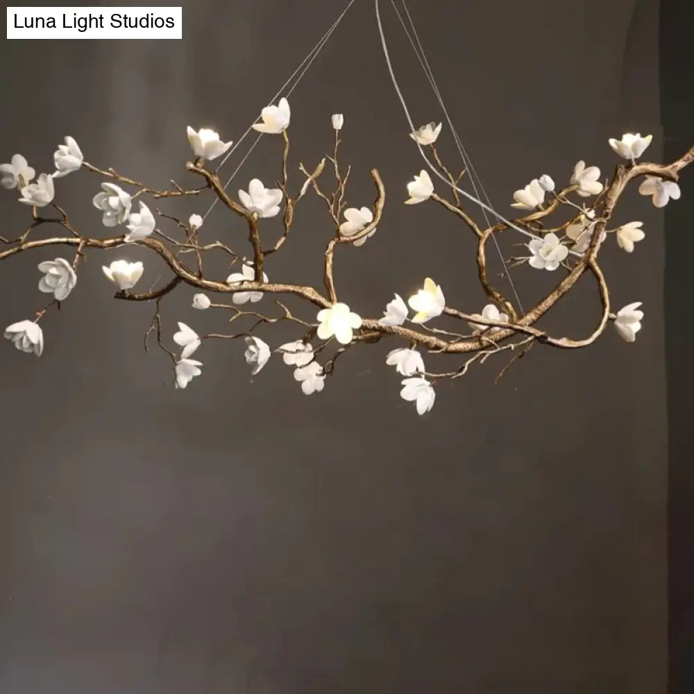 Seraphina Nordic Branch LED Chandelier Dimmable Chrome Pendant Light chandelier