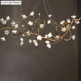 Seraphina Nordic Branch LED Chandelier Dimmable Chrome Pendant Light chandelier