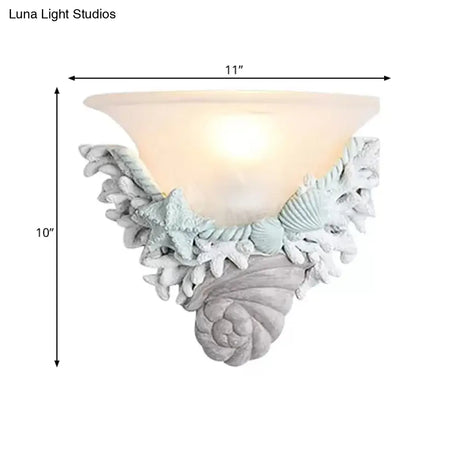 Shell Led Wall Lamp: Modern Stylish Bell Light For Baby Kid Bedroom