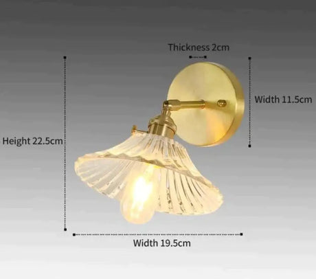 Sherri - Retro Copper Flower | Wall Lamp A 19.5CM Wall Lamp