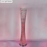 Silver Aluminum Canton Tower Led Floor Reading Lamp - Stylish Bedroom Light Décor