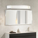 Silver Bow-Shaped Led Wall Mount Vanity Light With Bubble Crystal Accent Natural 12.5/16.5/20 Wide /