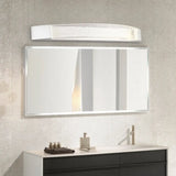 Silver Bow-Shaped Led Wall Mount Vanity Light With Bubble Crystal Accent Natural 12.5/16.5/20 Wide /