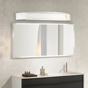 Silver Bow-Shaped Led Wall Mount Vanity Light With Bubble Crystal Accent Natural 12.5/16.5/20 Wide /
