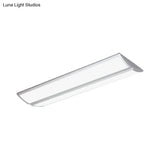 Silver Led Bedroom Flush Light Fixture