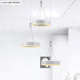 Silver Minimalist Acrylic Pendant Cluster Ceiling Light - Elegant Dining Room Decoration