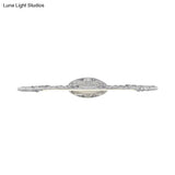Silver Vanity Light Fixture - Classic Metal Led Sconce Lamp (19.5/23.5/26) White/Warm