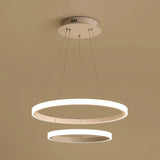 Simple Acrylic Led Pendant Light With Loop Design - Warm/White/Natural Options 2 / White