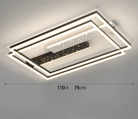 Simple Atmosphere Luxury All Over The Sky Star Led Ceiling Lamp In Living Room
