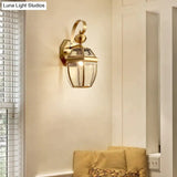 Simple Country Style of Outdoor Copper Wall Lamp Copper Wall Lamps