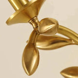 Simple European Style Flower Copper Wall Lamp Lamps