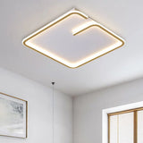 Simple Led Acrylic Flushmount Light - White Square Flush Mount Warm/White 16’/19.5’ Width / 16’ Warm