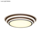Simple Led Flush Ceiling Light Multi-Layer Acrylic 19.5’/32’ Wide Warm/White Light. Perfect For