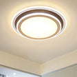 Simple Led Flush Ceiling Light Multi-Layer Acrylic 19.5’/32’ Wide Warm/White Light. Perfect For