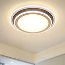 Simple Led Flush Ceiling Light Multi-Layer Acrylic 19.5’/32’ Wide Warm/White Light. Perfect For