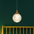 Simple Seeded Crystal Ball Bedroom Suspension Lighting Coffee Hanging Lamp