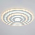 Simple Style Led Flush Ceiling Light For Bedroom - White Acrylic Round Flushmount / 16’ Inner
