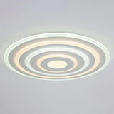 Simple Style Led Flush Ceiling Light For Bedroom - White Acrylic Round Flushmount / 16’ Third Gear
