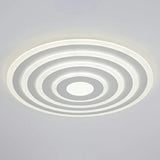 Simple Style Led Flush Ceiling Light For Bedroom - White Acrylic Round Flushmount / 23.5’ Natural