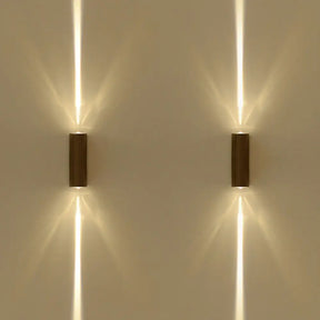Simple Style Metallic Wall Sconce Light - 2 Lights Black Finish Warm/White Lighting For Hotel / Warm
