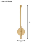 Simple Style Wall Mounted Acrylic Sconce Light In Yellow - Warm/White/Natural