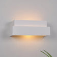 Simple Style White Rectangular Wall Washer Light For Bedroom - Plaster Mounted Lamp
