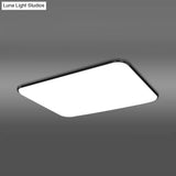 Simple Stylish Rectangular Led Ceiling Light In White – 25.5’/32’ Diameter - Ideal For Bedroom