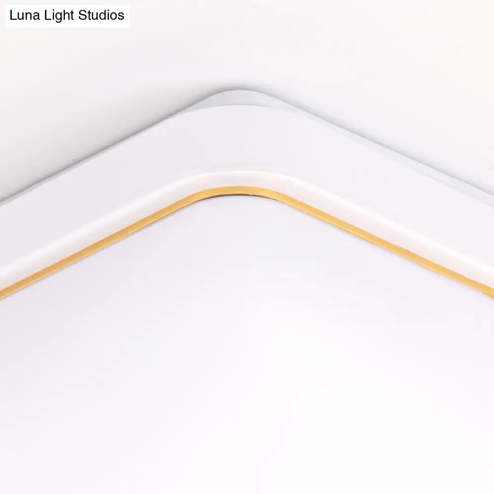 Simplicity Acrylic Ceiling Flush Mount Light For Living Room - Square Design