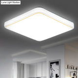 Simplicity Acrylic Ceiling Flush Mount Light For Living Room - Square Design