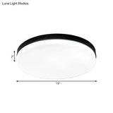 Simplicity Acrylic Flushmount Ceiling Light - Circle Design 11’/15’/19’ Diameter Warm/White