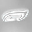Simplicity Acrylic Living Room Led Flush Mount Ceiling Light In White / 14’