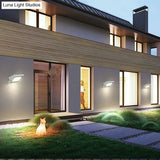 Simplicity Aluminum Led Spotlight Wall Sconce In Silver For Courtyard Lighting