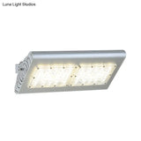 Simplicity Aluminum Led Spotlight Wall Sconce In Silver For Courtyard Lighting