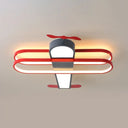 Simplicity Led Flush Mount Ceiling Light - Acrylic Plane Shape For Nursery Grey / Warm