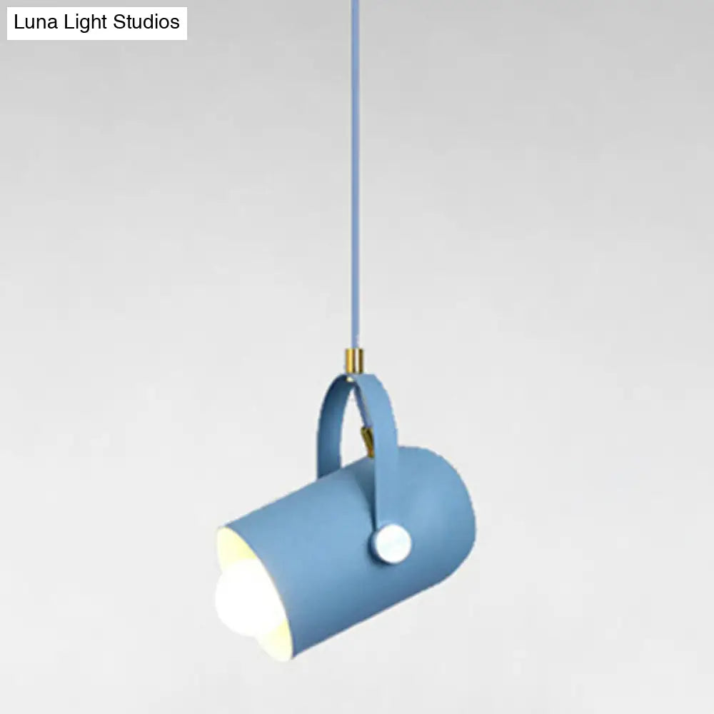 Simplicity Style Metal Pendant Light Kit For Clothes Shop With Handle Hanging Fixture