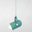 Simplicity Style Metal Pendant Light Kit For Clothes Shop With Handle Hanging Fixture Green