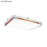 Simplicity Thin Acrylic Ceiling Light - Led Brown Flushmount (20.5’/25’/35’ Wide)