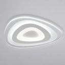 Simplicity Ultra-Thin Led Flush Mount Light In White For Living Room Ceiling / 8