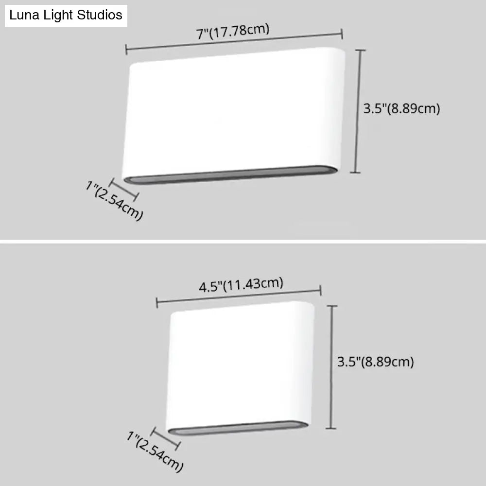 Simplicity Waterproof Sconce Light: Up And Down Lighting Wall Mount Fixture For Living Room