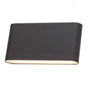 Simplicity Waterproof Sconce Light: Up And Down Lighting Wall Mount Fixture For Living Room Black /